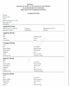 Veterinary health certificate from another country
